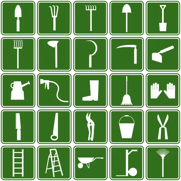 stock vector Garden tools icons