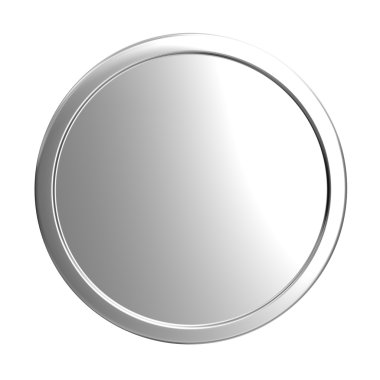 Blank silver coin clipart