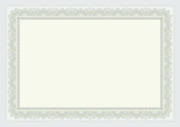 Zertifikat-Hintergrund — Stockvektor