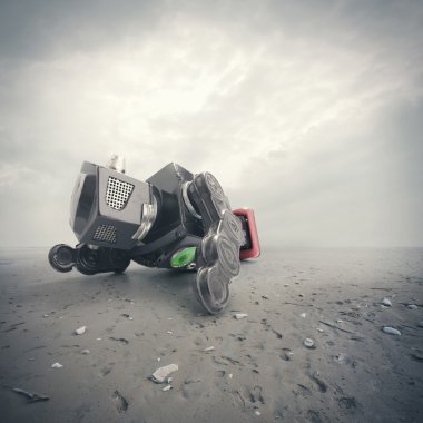Retro teneke robot oyuncak