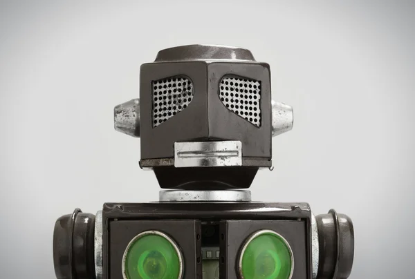 复古铁皮机器人玩具 — 图库照片