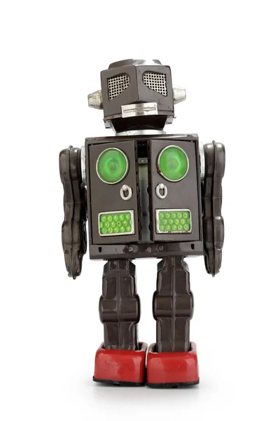 Retro estanho robô brinquedo — Fotografia de Stock