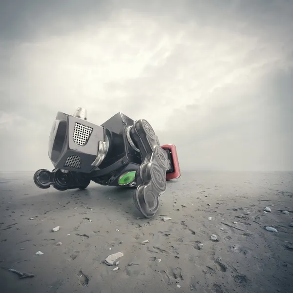 Retro plechové robot hračka — Stock fotografie