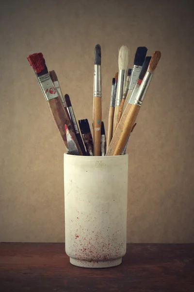 Pinceles de pintor — Foto de Stock