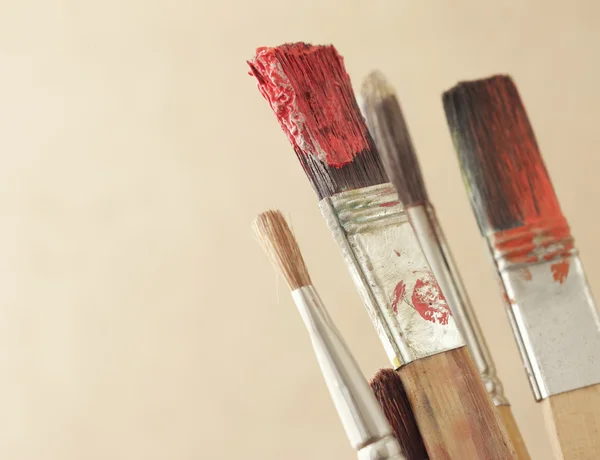 Ressamın fırçalar — Stok fotoğraf