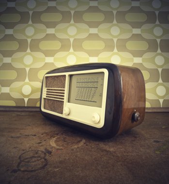 Vintage radio clipart