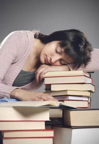 Étudiant s'est endormi — Photo