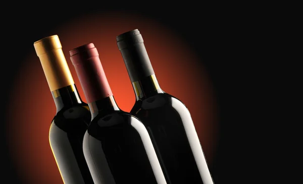 Grupo de botellas de vino —  Fotos de Stock