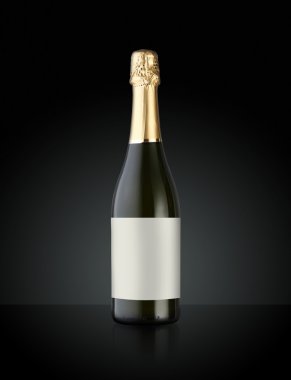 köpüklü beyaz şarap şişesi, şampanya şişesi
