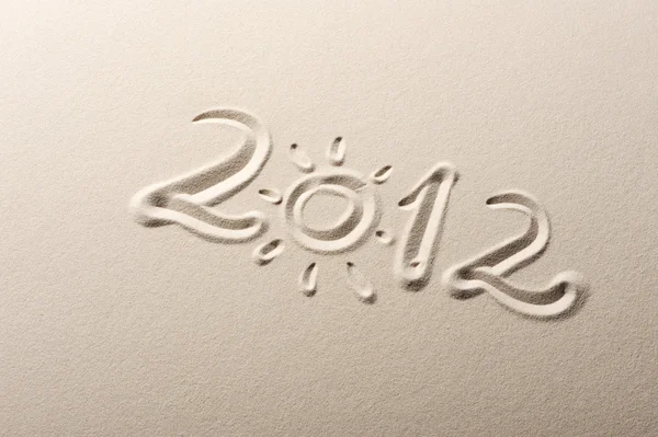 New Year at the Beach 2012 — Stock Photo, Image