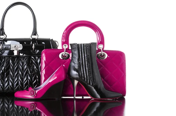 Schuhe und Handtasche, Mode Foto — Stockfoto
