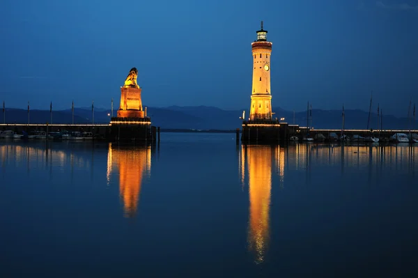 stock image Old port of Lindau, Germany