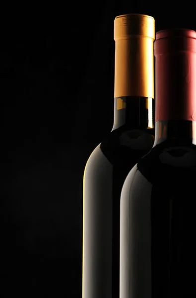 Grupo de garrafas de vinho — Fotografia de Stock