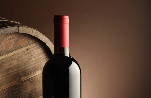 红葡萄酒瓶 — 图库照片
