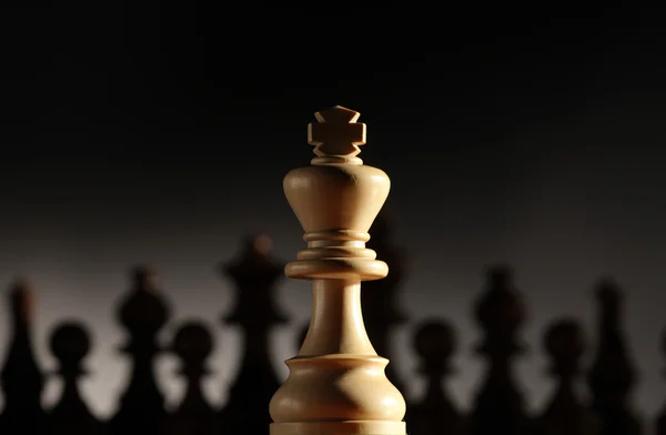 Король шахові фігури — стокове фото