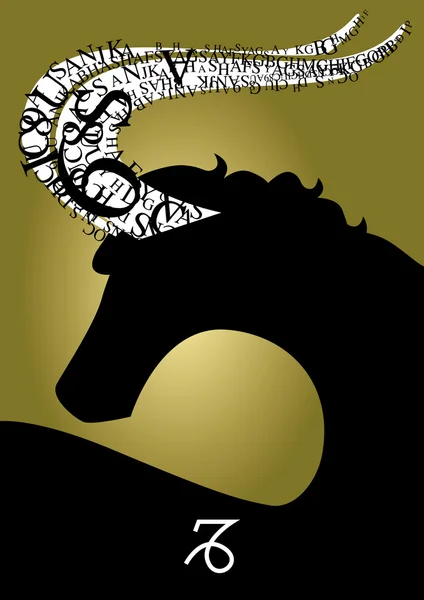 Знак Зодиака Козерог — стоковое фото