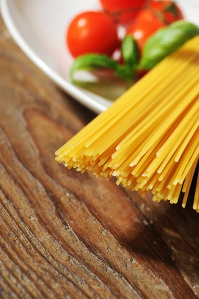 Zutaten für italienische Pasta, mediterrane Ernährung — Stockfoto