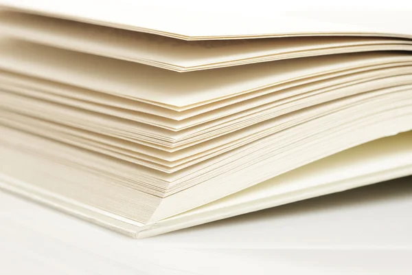 Pages of an open book, on white. More photo about book on my por — Stock Photo, Image