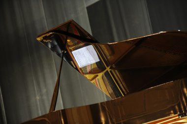 Empty stage with piano. clipart