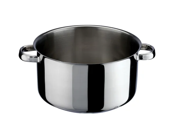Utensil de cocina: olla de acero — Foto de Stock