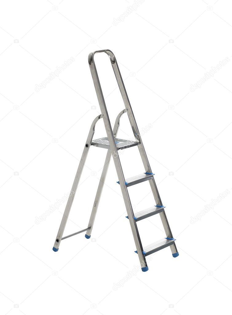 A folding stairs isolatred on white background