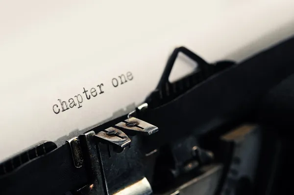 Detalle de la vieja máquina de escribir vintage — Foto de Stock