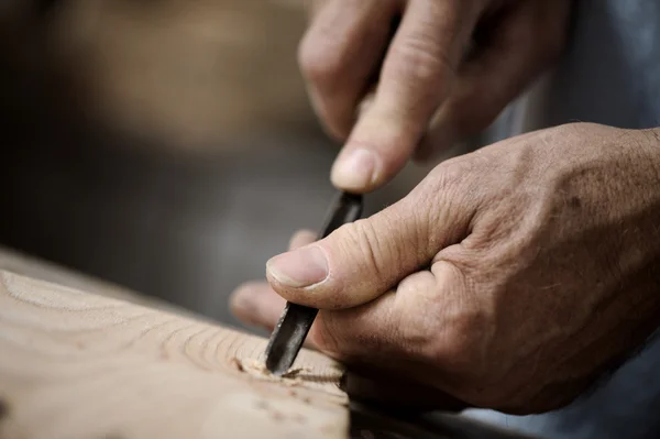 Ruce řemeslníka — Stock fotografie