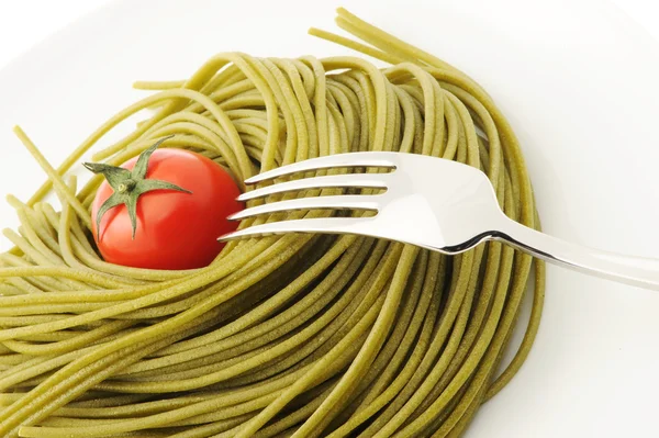 Plato de pasta italiana, foto de comida — Foto de Stock