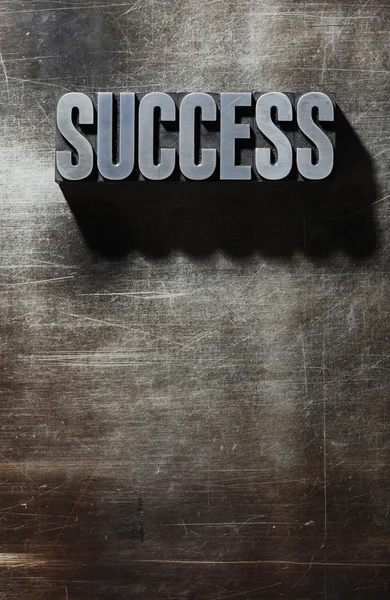 Old Metallic Letters:Success - metal background — Stock Photo, Image