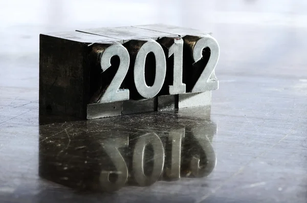 Block letters: new year 2012 — Stock Photo, Image