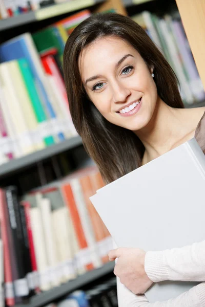 Happy in the Library — Stock Photo, Image