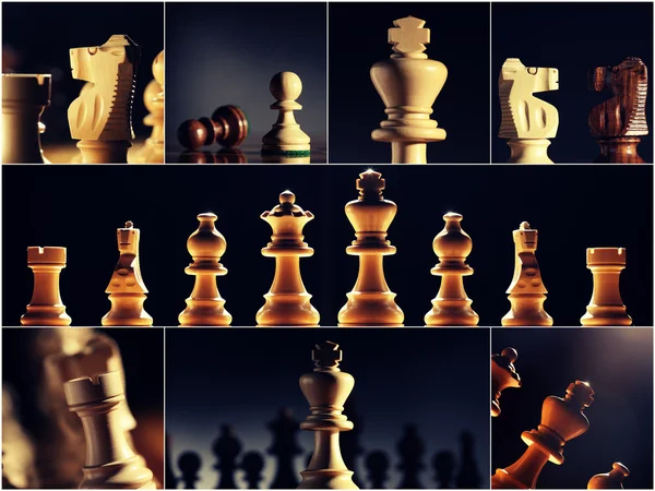Chess image collection — Stock Photo, Image