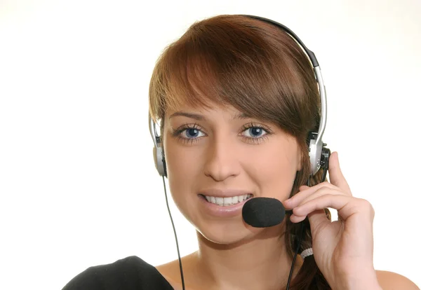Meisje van het Call Centre — Stockfoto