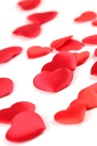 Heart shaped confetti background — Stock Photo, Image