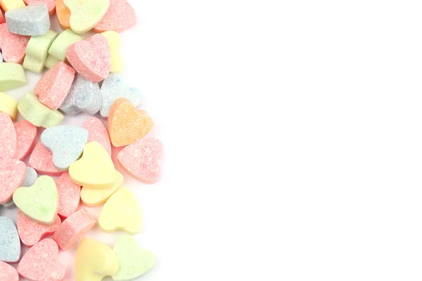 Candy corações fronteira — Fotografia de Stock