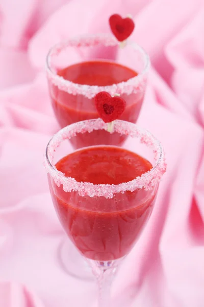 Valentines boisson à la fraise — Photo