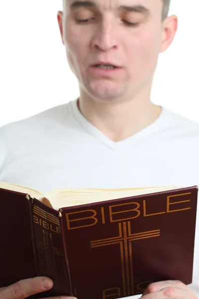 Dostum İncil okuma — Stok fotoğraf