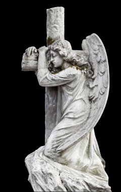 Angel. Statue. clipart
