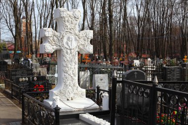Russian cemetery clipart