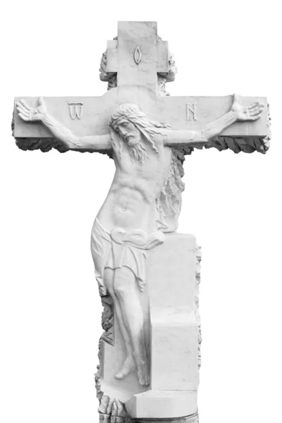 Cruz sepulcral de mármore — Fotografia de Stock