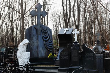 Russian cemetery clipart