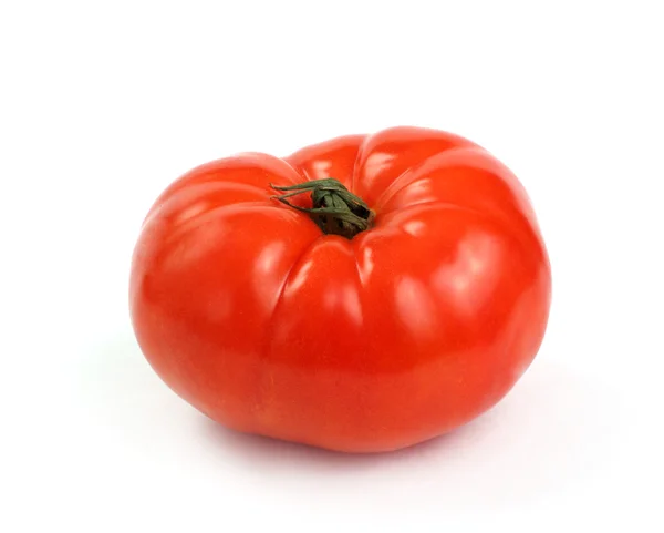 Tomate rouge. Isolé sur blanc . Photos De Stock Libres De Droits