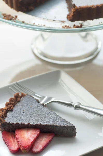 Свіжі шоколадний торт — стокове фото