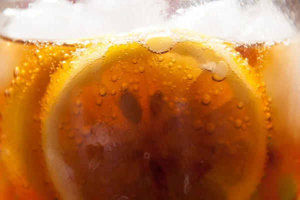 Lemon in frash soda — Stock Photo, Image