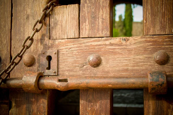 Stock image Ancient wooden door