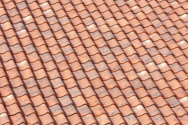 橙色屋顶瓷砖背景 — 图库照片