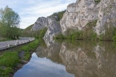 River Meuse in Belgium Ardennes clipart