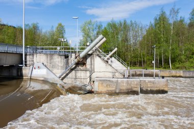 Baraj Su seviyesini düzenleyen için meuse Nehri içinde