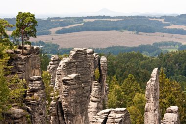 Panoramic view Bohemian Paradise, Czech clipart