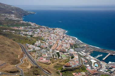 Cityscape of Santa Cruz, La Palma clipart